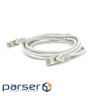 Патч-корд литий MERLION, FTP, RJ45, Cat.5e, 2m, сірий, CU, Q200 (PCM-CU-5E / 2G)