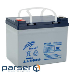 Тяговий аккумулятор RITAR EV12-33,12V 33Ah, M5 (195х130х 168), Q1