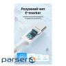 Дата кабель USB-C to USB-C 2.0m PD100W 5A braided L502 white Ugreen (35221)