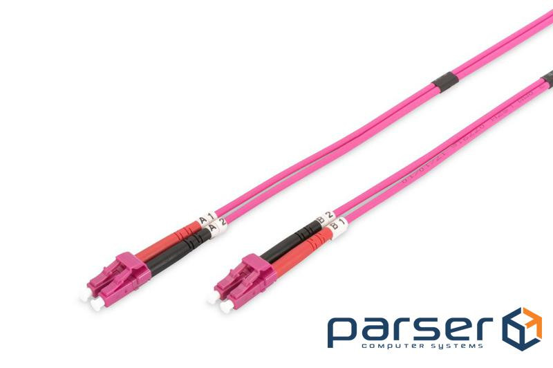 Оптичний патч-корд DIGITUS LC/ UPC-LC/ UPC,50/ 125 OM4,duplex,2m (DK-2533-02-4)