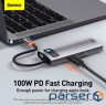 Laptop docking station Baseus Metal Gleam Series 5-in-1(CAHUB-CX0G)