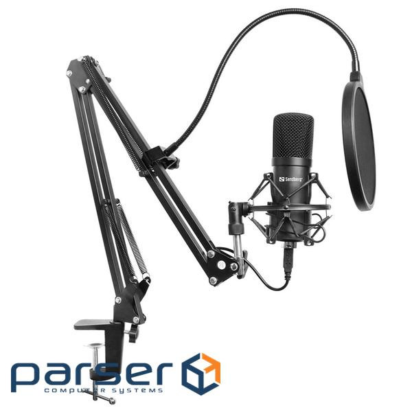 Мікрофон стійковий SANDBERG Streamer USB Microphone Kit (126-07)