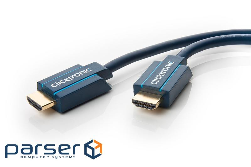 Кабель монітора сигнальний Click Tronic HDMI M/M 1.0m,UHD 8K@60Hz (75.04.0988-1)