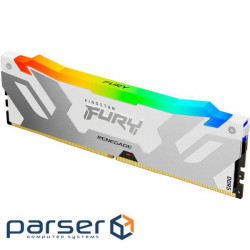 Модуль пам'яті KINGSTON FURY Renegade RGB White/Silver DDR5 6000MHz 16GB (KF560C32RWA-16)