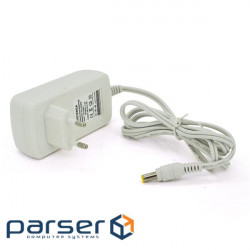 Pulse power supply unit 24V 0.65A (15.6W) plug 5.5 / 2.5 length 1m , Q50, White, 90 (LYW-24065)