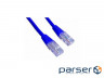 Патч корд Gembird PP12-3M/B, UTP, категория. 5E, литий, 50u" штекер с клямкою, 3 м, син