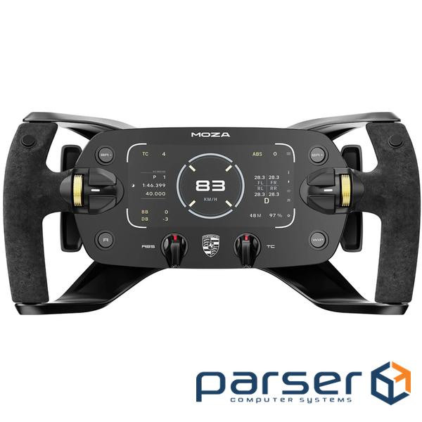 Кермо MOZA Racing Porsche Mission R, 32см, 12кн., дисплей 5,4" OLED RGB (RS097_Moza)
