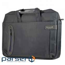Laptop bag 17.3'' Okade 958, Dark Navy, nylon, shoulder strap, metal zipper (958.17BK)