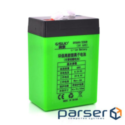 Акумуляторна батарея літієва QiSuo 6V 6A з елементами Li-ion 18650 (70X46X100) (QS-606) Li-ion 18650 (70X46X100) (QS-606