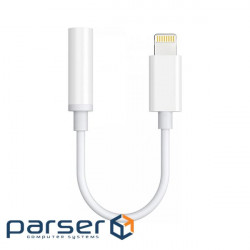 Adapter Lightning - 3.5mm 4pin (F) Audio DAC Chip 96kHz MFi, 0.1 m, white Choetech (AUX005)