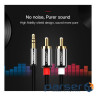 Кабель мультимедійний 3.5mm M to 2xRCA M 5.0m AV116 black Ugreen (10591)