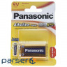Батарейка Panasonic Крона 6LR61 Alkaline Power * 1 (6LF22APB/1BP) (6LR61REB/1BP)
