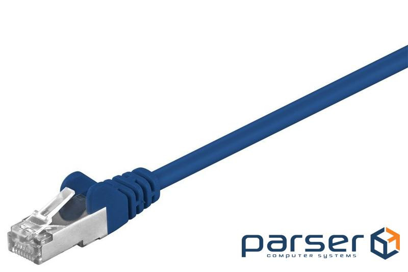 Патч-корд ФОЛЬГОВАНИХ RJ45 FTP5e 15.0m,patch AWG26 D=5.5mm Gold Protect,синій (75.05.0862-5)