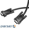 Кабель HOCO US11 VGA male to VGA male HD data cable(L=1M) Black (6942007628204)
