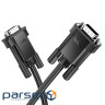 Кабель HOCO US11 VGA male to VGA male HD data cable(L=1M) Black (6942007628204)