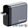 Настінний зарядний пристрій Verbatim GaN 140 Вт,4 порта (2xUSB-C-140 Вт,USB-C 20 Вт /USB-A - (32203) /USB-A - (32203)