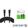 Дата кабель USB-C to USB-C 3.0m 240W black Belkin (CAB025HQ3MBK)