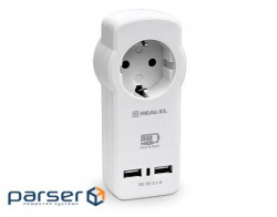 Зарядний пристрій REAL-EL 2*USB 15W (CS-30) (CS-30 White)