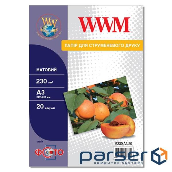 Photo paper WWM A3 (M230.A3.20)