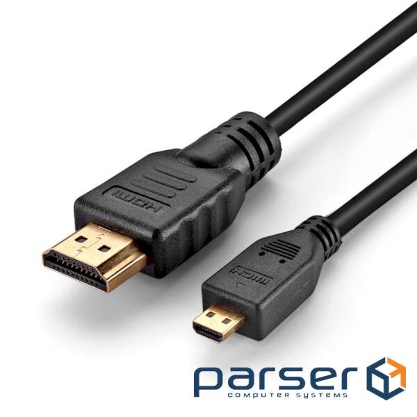 Кабель MERLION HDMI - Micro-HDMI 1.5м Black (YT-HDMI (M)-MICRO(M)-1.5)