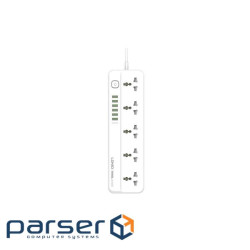 Мережевий фільтр живлення LDNIO SC5614 5роз. 3USB 2м