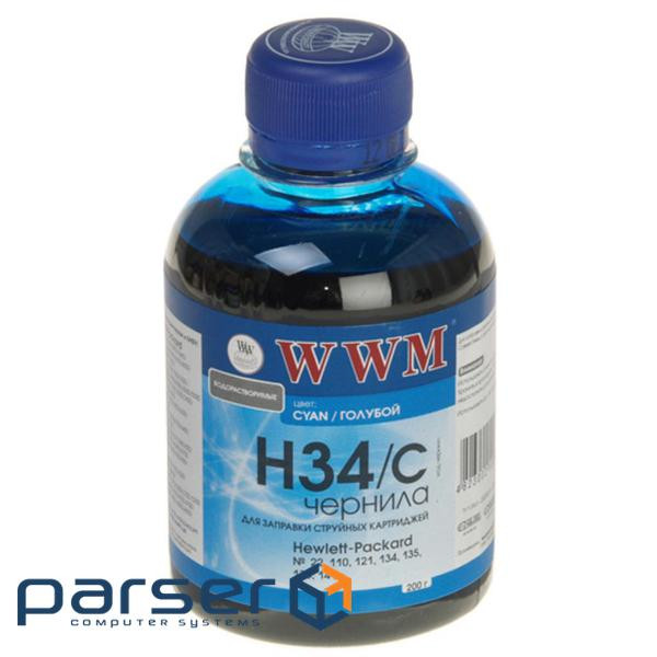 Чорнило WWM HP № 22/134/136 (8766/9361) cyan (H34/C)