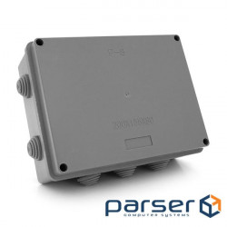 Distribution box external PIPO P80 200x155x80mm, IP54, plastic, (PP) 10 sealed conduits, gray , Q (P8)