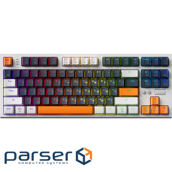 Клавіатура GamePro MK180W Hot-Swap Red Swich RGB USB UA White