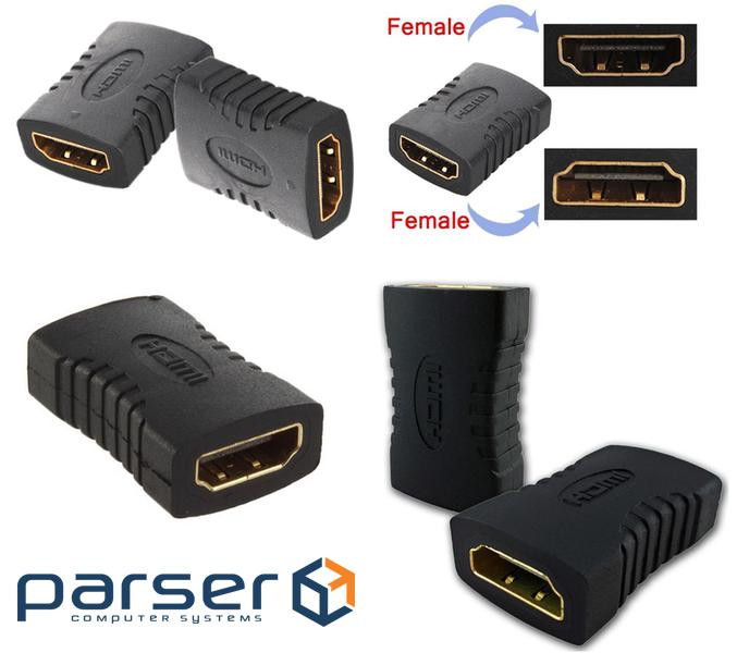 Опис Перехідник HDMI AF-AF чорний (S0292)