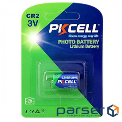 Батарейка літієва PKCELL 3V CR2 850mAh Lithium Manganese Battery ціна за блист , Q8 (CR2-1B)