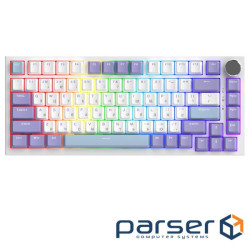 Дротова механічна клавіатура Ajazz AK820 Sea Salt Switch White (AK820-SS-PWB)