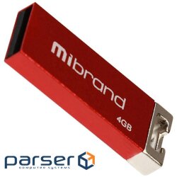 Флешка MIBRAND Chameleon 4GB Red (MI2.0/CH4U6R)