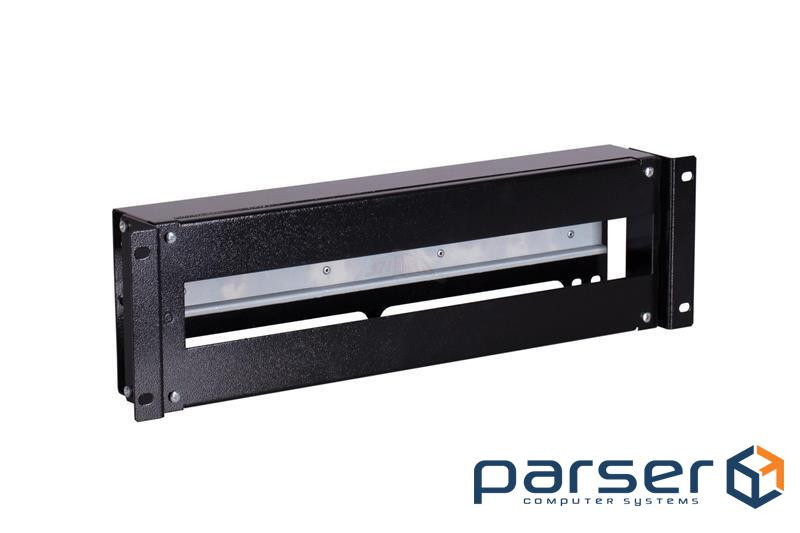 Панель ZPAS 19'', модульна, з DIN-рейкою, чорна (W-PS3U-00-00-161)