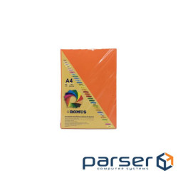 Папір Romus A4 160 г/м2 100sh Orange (R50201)
