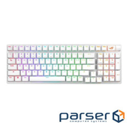 Клавіатура механічна ASUS ROG Strix Scope II, 96key, NX Snow, USB-A/WL/BT, EN, RGB (90MP037A-BKUA30) ASUS ROG Strix Scop