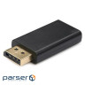 Адаптер VINGA DisplayPort - HDMI Black (DPMHDMIAF-01)