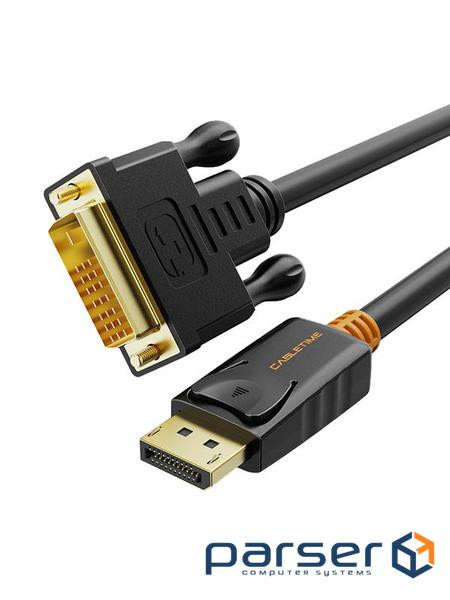 Кабель Cabletime DisplayPort – DVI (M/M), 1.8 м (CD34K)