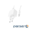 Зарядний пристрій HOCO CS11A USB + cable USB to Lightning white (6942007603577)