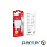 Зарядний пристрій HOCO CS11A USB + cable USB to Lightning white (6942007603577)