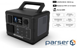 Portable power station 2E Dzherelo, 600 W, 560 W/h, fast charging (2E-PPS06056)