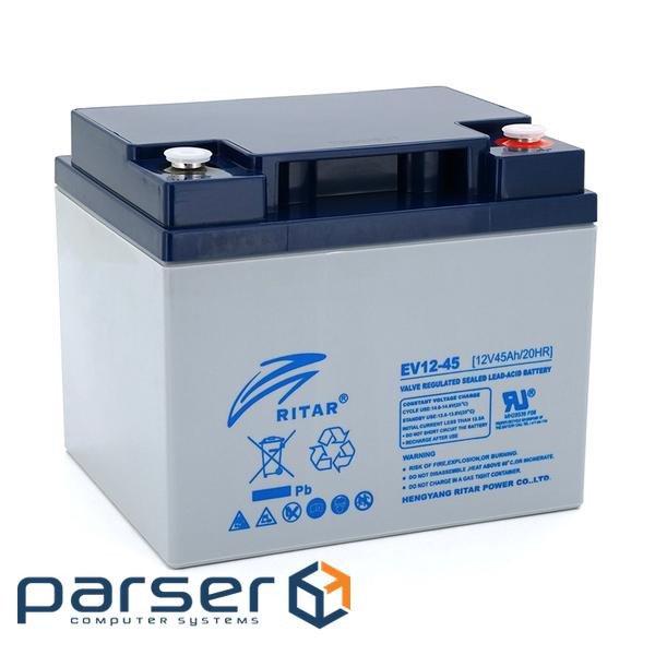 Тяговий аккумулятор RITAR EV12-45,12V 45Ah, M5 (198 х 166 х 169), Q1