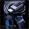 Дата кабель USB-C to USB-C 2.0m PD60W 3A braided L524 gray Ugreen (55775)
