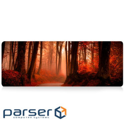 Килимок 300*700 тканинний Red forest з бічним прошивкою, товщина 2 мм, Red, Пакет (AR372) (AR372)