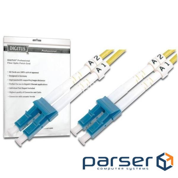 Оптичний патчкорд Digitus LC/UPC-LC/UPC,9/125,OS2(Singlemode),Duplex,1m (DK-2933-01)