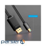 Кабель мультимедійний miniDisplayPort M to DisplayPort M 1.5m MD105 black Ugreen (10477)