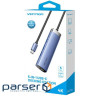 Концентратор VENTION USB 3.1 Type-C to HDMI/USB 3.0x3/PD 100W Blue Aluminum Alloy Hub 5-in-1 (TGESB)