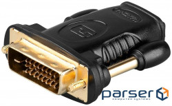 Перехідник моніторний Gutbay HDMI-DVI F/M,24+1 Dual Link Gold Moulded (78.01.2895-1)
