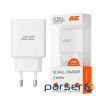 Зарядний пристрій 2E USB-C Wall Charger PD3.0 DC5V/3A, 20W, white (2E-WC1USBC20W-W)