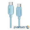 Дата кабель USB-C to USB-C 2.0m 100W blue Essager (EXCTT1-WLA03-P)