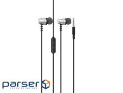 Гарнітура SkyDolphin SR28 Metal with mic Silver (SDHF-000473)